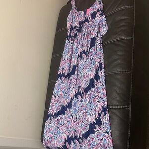 Lilly Pulitzer Pink and Blue Floral Dress